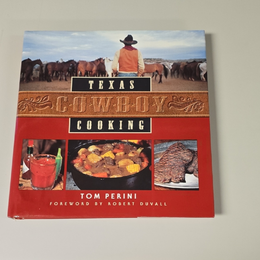 Texas Cowboy Cooking by Tom Perini - Red Cover